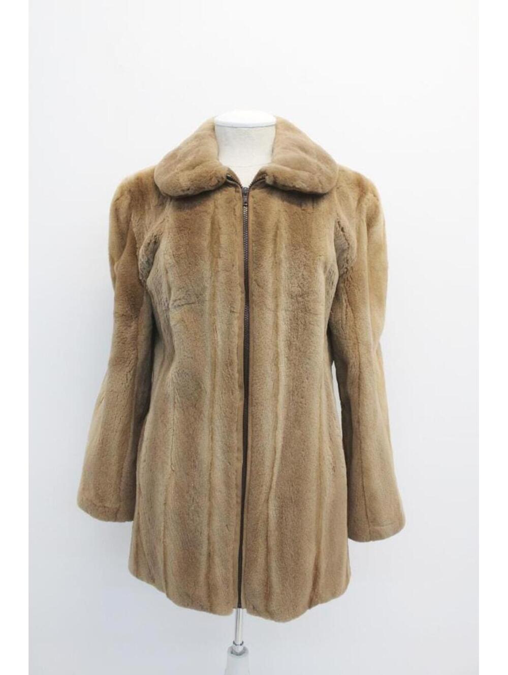 New Refurbished Sheared Pastel Mink Fur Jacket Coat Women Woman Sz 4 Petite